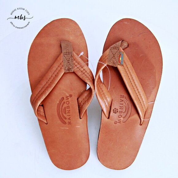 NWT Rainbow Tahitian Sandals Style 301ALL Tan Men Medium, 8 1/2 - 9 1/2, 0223 - Picture 10 of 10